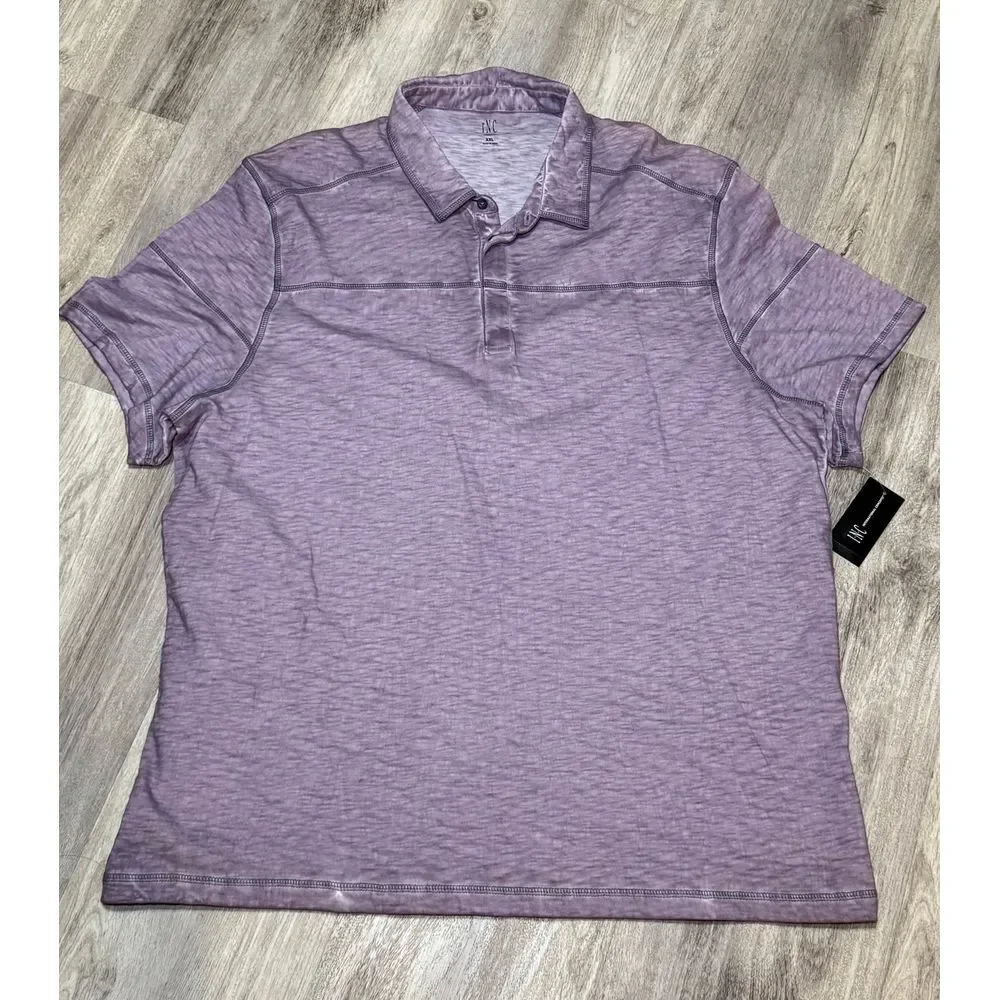 INC NWT MENS POLO COLLARED‎ 3 Quarter button 2XL
